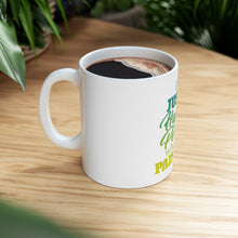 DistinctInk Glossy White Coffee / Tea Mug - I'm a Happier Person When I'm Painting