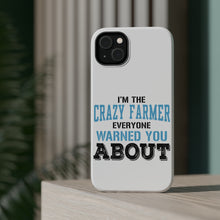 DistinctInk ToughCase for Apple iPhone, Compatible with MagSafe Charging - I'm The Crazy Famer Warned You About