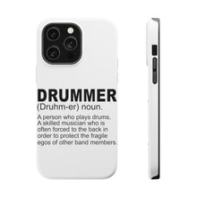 DistinctInk ToughCase for Apple iPhone, Compatible with MagSafe Charging - Drummer Dictionary Definition