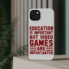 DistinctInk ToughCase for Apple iPhone, Compatible with MagSafe Charging - Education is Important Video Games Importanter