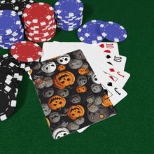 DistinctInk Playing Poker Cards with Haunted Harvest Time Design for Halloween