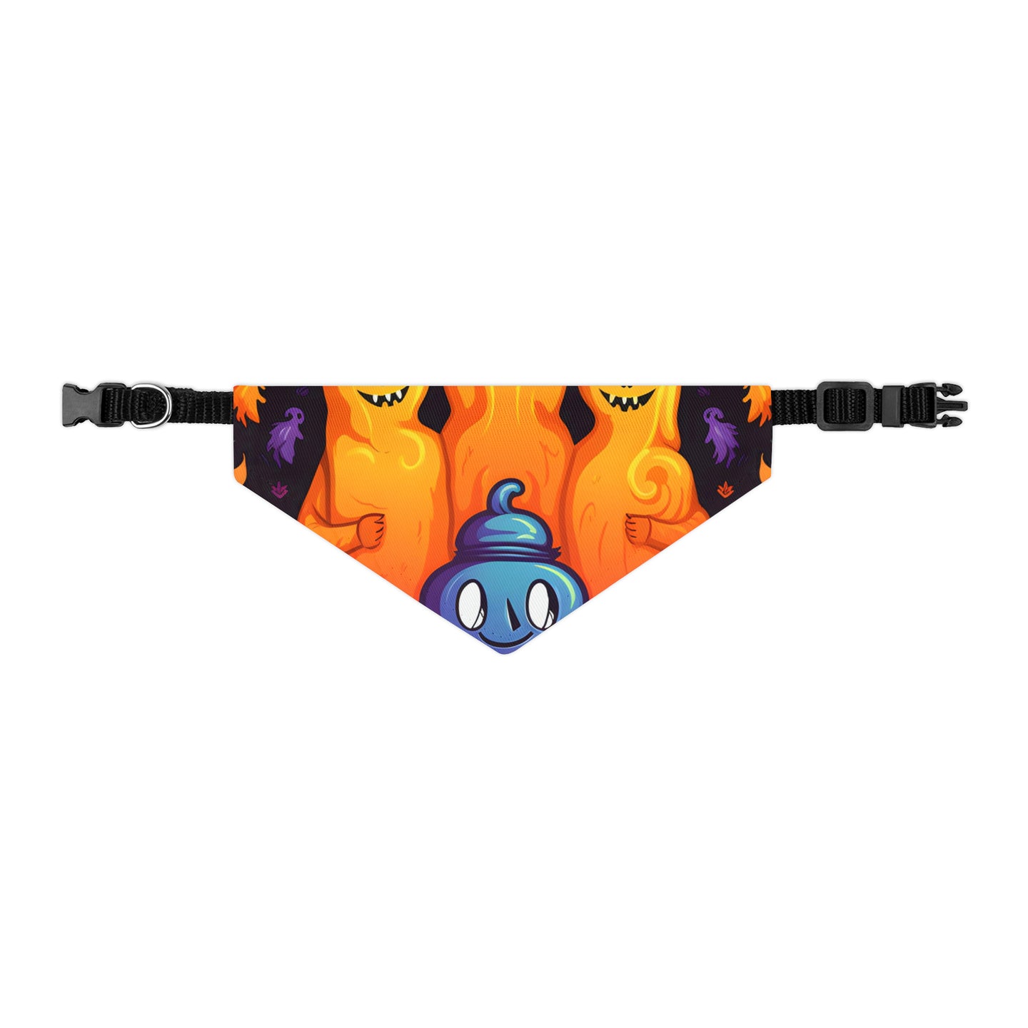 DistinctInk Adjustable Pet Banana Collar with Finding Your Purpose in Life Design for Halloween LGBTQ+ Pride
