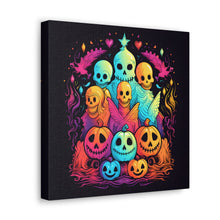 DistinctInk Canvas Wall Art with The Joy of Connecting for Halloween LGBTQ+ Pride