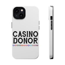 DistinctInk ToughCase for Apple iPhone, Compatible with MagSafe Charging - Casino Donor - Blackjack Gambling