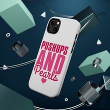 DistinctInk ToughCase for Apple iPhone, Compatible with MagSafe Charging - Pushups and Pearls