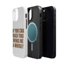 DistinctInk ToughCase for Apple iPhone, Compatible with MagSafe Charging - If You Can Read This Brink Me a Whiskey