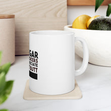 DistinctInk Glossy White Coffee / Tea Mug - Cigar Smokers Appreciate a Great Butt