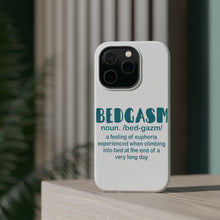 DistinctInk ToughCase for Apple iPhone, Compatible with MagSafe Charging - Bedgasm Definition Climb in Bed Lon Day