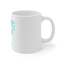 DistinctInk Glossy White Coffee / Tea Mug - Hockey Making Dentists Rich Since 1875