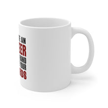 DistinctInk Glossy White Coffee / Tea Mug - Date Engineer or Raise Your Standards
