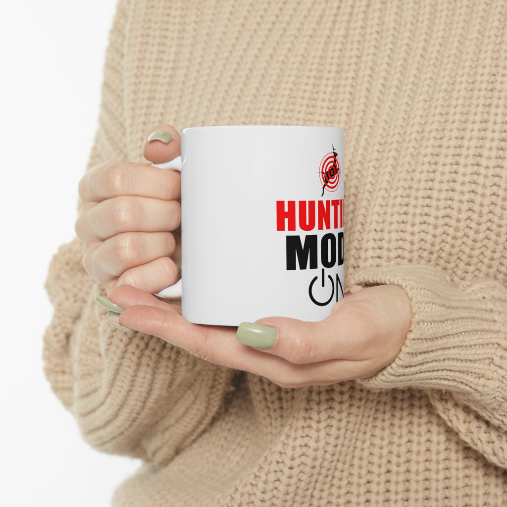 Glossy White Coffee / Tea Mug - Hunting Mode - ON, view 10