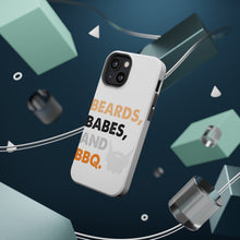 DistinctInk ToughCase for Apple iPhone, Compatible with MagSafe Charging - Beards, Babes And BBQ