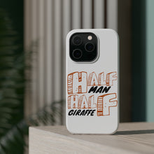 DistinctInk ToughCase for Apple iPhone, Compatible with MagSafe Charging - Half Man Half Giraffe