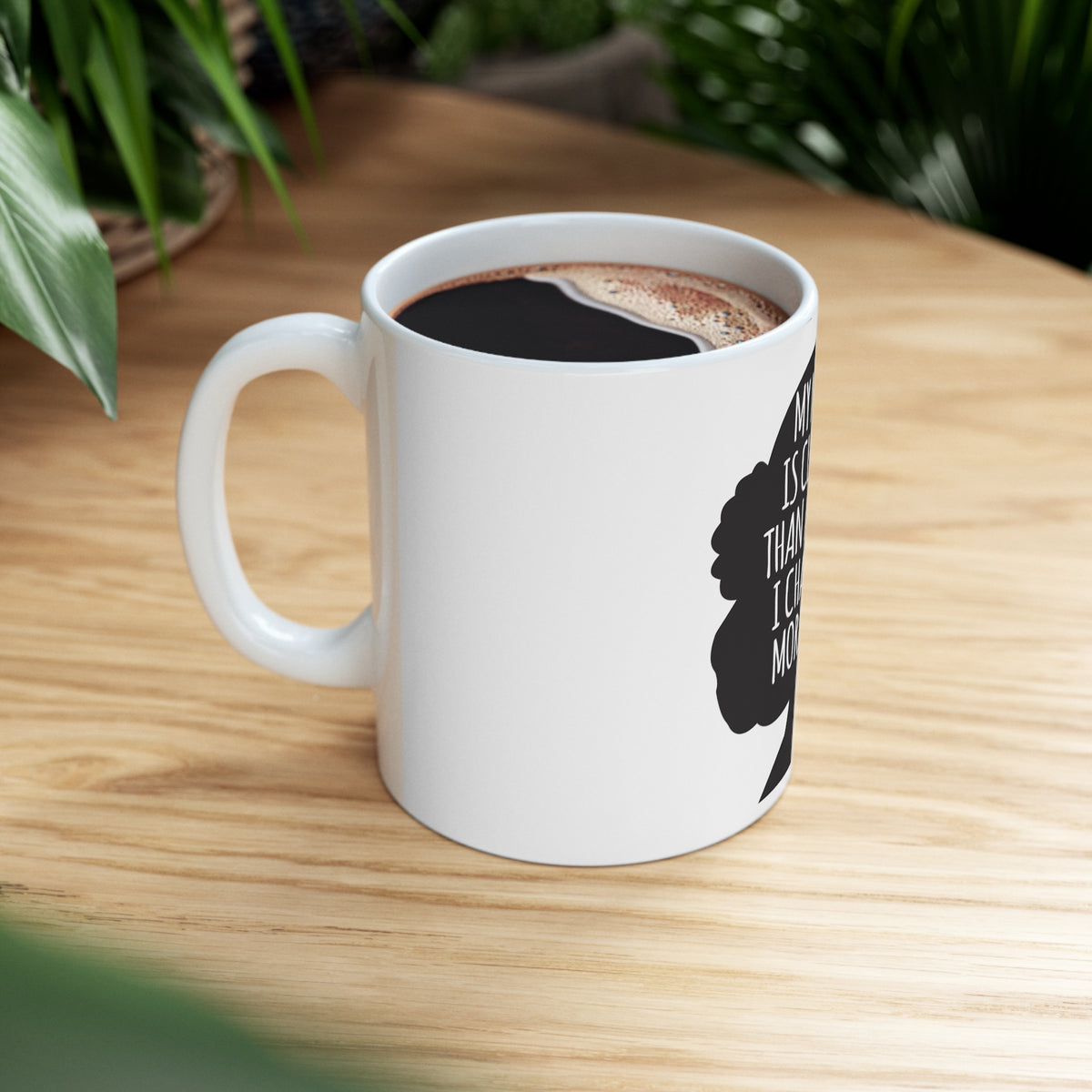 Glossy White Coffee / Tea Mug - My Mind is Cleaner Than a Man's I Change It, view 8
