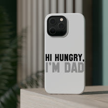 DistinctInk ToughCase for Apple iPhone, Compatible with MagSafe Charging - Hi Hungry, I'm Dad