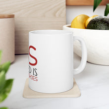 DistinctInk Glossy White Coffee / Tea Mug - The Only BS I Need is Bags and Shoes