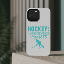 DistinctInk ToughCase for Apple iPhone, Compatible with MagSafe Charging - Hockey Making Dentists Rich Since 1875