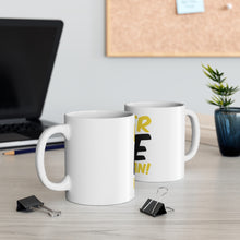 DistinctInk Glossy White Coffee / Tea Mug - Beer Me Woman!