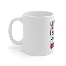 DistinctInk Glossy White Coffee / Tea Mug - Video Games Don't Make Me Violent Lag Does
