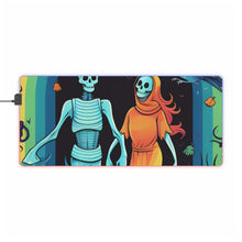 DistinctInk LED Gaming Mouse Pad with The Enduring Beauty of Writing Design for Halloween  LGBTQ+ Pride