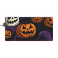 LED Gaming Mouse Pad with "Halloween Haunts and Pumpkin Pals" Design for Halloween