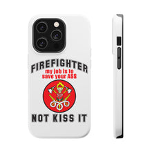 DistinctInk ToughCase for Apple iPhone, Compatible with MagSafe Charging - Firefighter - Job is to Save You