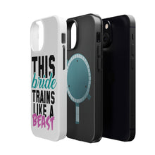 DistinctInk ToughCase for Apple iPhone, Compatible with MagSafe Charging - This Bride Trains Like a Beast