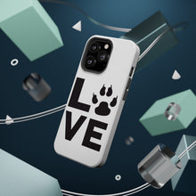 DistinctInk ToughCase for Apple iPhone, Compatible with MagSafe Charging - Love - Dog Paw