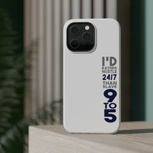DistinctInk ToughCase for Apple iPhone, Compatible with MagSafe Charging - Rather Hustle 24/7 Than Slave 9 to 5