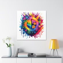 DistinctInk Canvas Wall Art with The Road to Fulfillment for LGBTQ+ Pride