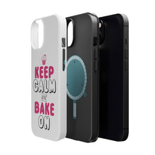 DistinctInk ToughCase for Apple iPhone, Compatible with MagSafe Charging - Keep Calm and Bake On
