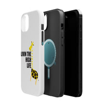 DistinctInk ToughCase for Apple iPhone, Compatible with MagSafe Charging - Livin the High Life - Giraffe