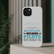DistinctInk ToughCase for Apple iPhone, Compatible with MagSafe Charging - Aircraft Mechanic Pilots Need Heroes Too