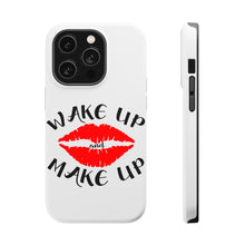 DistinctInk ToughCase for Apple iPhone, Compatible with MagSafe Charging - Wake Up and Make Up