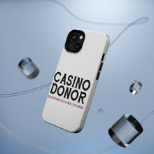 DistinctInk ToughCase for Apple iPhone, Compatible with MagSafe Charging - Casino Donor - Blackjack Gambling