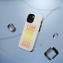 DistinctInk ToughCase for Apple iPhone, Compatible with MagSafe Charging - Swing Salsa Rumba Cha Cha Waltz in Heels