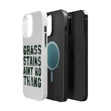 DistinctInk ToughCase for Apple iPhone, Compatible with MagSafe Charging - Grass Stains Ain't No Thang