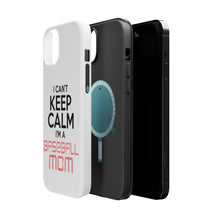 DistinctInk ToughCase for Apple iPhone, Compatible with MagSafe Charging - Can't Keep Calm I'm a Baseball mom