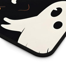 DistinctInk Desk Mat with Ghost Skeleton Pumpkin Cartoon Design for Halloween