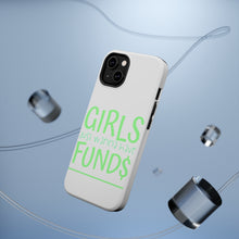 DistinctInk ToughCase for Apple iPhone, Compatible with MagSafe Charging - Girls Just Wanna Have Fund $