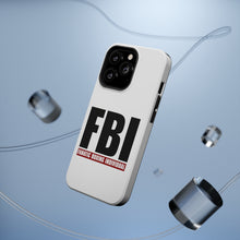 DistinctInk ToughCase for Apple iPhone, Compatible with MagSafe Charging - FBI Fanatic Boxing Individual