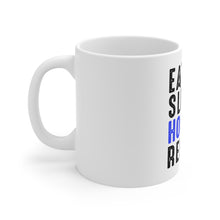 DistinctInk Glossy White Coffee / Tea Mug - Eat Sleep Hockey Repeat