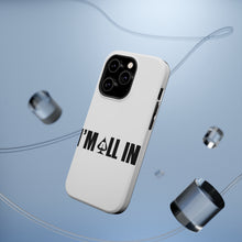 DistinctInk ToughCase for Apple iPhone, Compatible with MagSafe Charging - I'm All In - Poker Casino Cards Gambling
