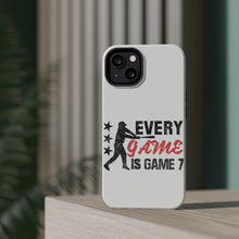 DistinctInk ToughCase for Apple iPhone, Compatible with MagSafe Charging - Baseball Every Game is Game 7
