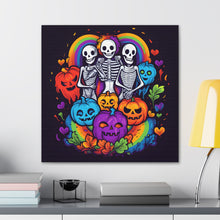 DistinctInk Canvas Wall Art with Exploring Inner Knowledge for Halloween LGBTQ+ Pride