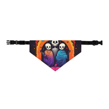 DistinctInk Adjustable Pet Banana Collar with The Paths We Choose Design for Halloween LGBTQ+ Pride