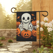 DistinctInk Garden & House Banner Flag with Ghost Skeleton Pumpkin Pattern Design for Halloween