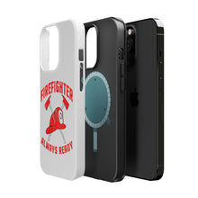 DistinctInk ToughCase for Apple iPhone, Compatible with MagSafe Charging - Firefighter - Always Ready