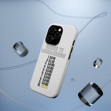 DistinctInk ToughCase for Apple iPhone, Compatible with MagSafe Charging - Guides to Woodworking Saw Glue Sand Beer