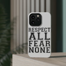 DistinctInk ToughCase for Apple iPhone, Compatible with MagSafe Charging - Respect All Fear None